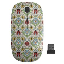 Ladybugs Bees Vintage Pattern, Optical Wireless Mouse, Desktop Laptop Mice picture