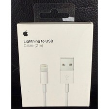 Apple Lightning to USB-A Cable 2m 6.6ft Genuine OEM New Sealed picture