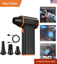 Rechargeable Mini Air Duster with 4 Nozzles for Efficient Dust Removal on the Go picture