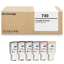 6 Pack 730 Photo Ink Cartridge for 730 Ink Cartridge Use for T1600 T1700 picture