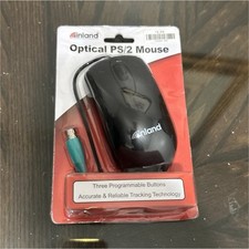 inland Optical PS/2 Mouse 800 DPI 3 Programmable Buttons Model 07003 Black picture