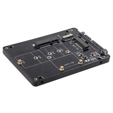 Combo M.2 NGFF B-Key & mSATA SSD to SATA 3.0 Adapter Converter Case Enclosure... picture