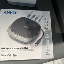 NEW Anker PowerConf S360 Conference SpeakerPhone w/ USB Hub A3307041 PI picture