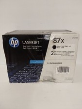 HP 87X Black High-yield Toner Cartridges 2-pack CF287XD Factory Sealed picture