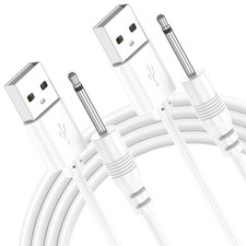 Vanjua 2 Pack Replacement DC Charging Cable, USB to 2.5mm Fast 2.7ft picture