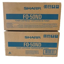 SEALED 2 Genuine Sharp FO50ND FO-50ND Toner Cartridge Black Printer Cartridge picture