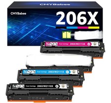 CMYBabee Compatible Toner Cartridge Replacement for HP 206X 206A Read First 3pk picture
