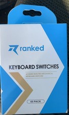 Ranked Mechanical Gaming Keyboard Switches, Dark Yellow, 65 Pack. picture