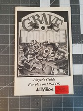 Grave Yardage - Activision - Commodore 64/128 Player's Guide for MS-Dos *No Game picture