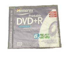 New Memorex Printable Dvd-r 8x4.7gb 120min Video picture