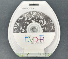 Memorex Tranquility 10 Pack DVD-R 16X 4.7 Gb 120 Minute - NEW Factory Sealed (1) picture