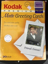 Kodak Premium Matte Greeting Cards 20 Cards and Envelope New and Sealed picture