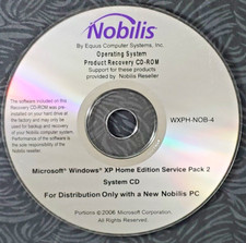 Rare NOBILIS Microsoft Windows XP Home Edition SP2 Operating System Recovery CD picture