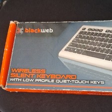Blackweb Wireless Silent Keyboard 2.4GHz Low Profile Quiet Touch Keys New Sealed picture