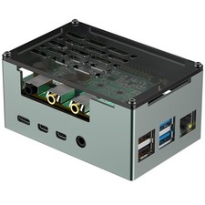 Aluminum Alloy Case for Raspberry Pi 4 - Compatible with DAC/DAC PRO/AMP/AMP ... picture