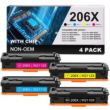 206X Compatible Toner Cartridges 4 Pack High Yield (with Chip) picture
