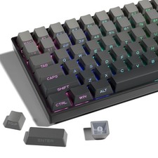 XVX PBT Keycaps - Side Printed 60 65 75 100 Percent, Small, Gray picture