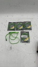 Serial ATA SATA Cable 3ft 1M UV Sensitive Green with Locking Latch Lot of 5 picture