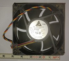 Vintage DELL Large PC cooling fan Model AFC121DE P/N MJ989 DC12V 1.60A Delta Ele picture