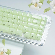 Green Keycaps Jelly,Ceramic Keycaps Style,Clear Creamy Keyboard Caps picture