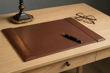 Bonded Pad with Side Rails Luxury Leather Desk Blotter for Writing, 30 x 18 (... picture