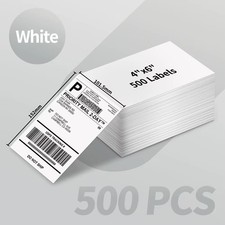 Phomemo 4x6 Thermal Shipping Labels Fanfold BPA Free, Multi-Color 100-4000PCS picture