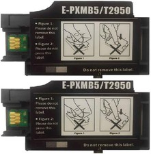 T2950 Maintenance Box Waste Ink Tank 2-Pack for Epson WorkForce WF-110 EC-C110 picture