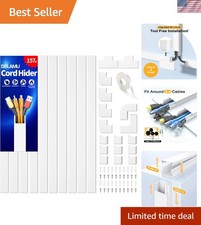 Easy Install 157in Cable Management Hider – Safe & Stylish Wire Covers for Homes picture