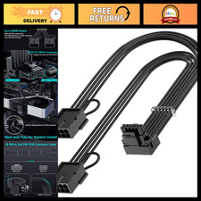16Pin GPU Power Adapter Cable 90° Right Angle, PCIE 5.0 16Pin to 2x8Pin, 12VHPWR picture