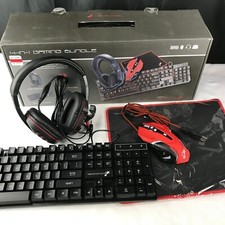 Gaming Keyboard Mouse Headset TekNmotion Nibiru 4-In-1 Bundle picture
