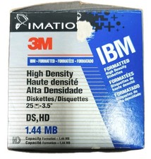 3M High Density IBM Formatted Diskettes 3.5” 25 Pack Floppy Discs Imation DS HD picture