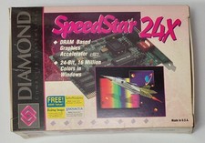 Diamond SpeedStar 24X ISA Graphics Card (WDC WD90C31, 1MB, 1992, Original Box) picture