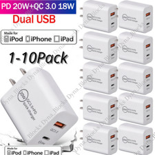 PD 20W USB-C Power Adapter Fast Wall Charger For iPhone 11 12 13 14 Samsung Lot picture