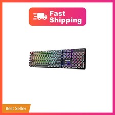 Redragon Wireless Typewriter Style Mechanical Gaming Keyboard, Black | Blueto... picture