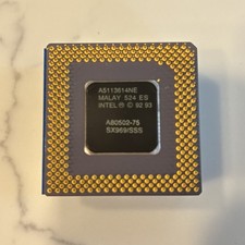 Vintage Intel Pentium A80502-75 Central Processing Unit picture