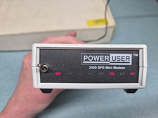 Vintage Power User 2400 BPS Mini Modem CIB w/Manual and MacKnowledge 1.04MW picture