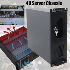 4U Server Cabinet Case Server Chassis Rackmount Server Case 7 x 3.5 HDD Drive US picture