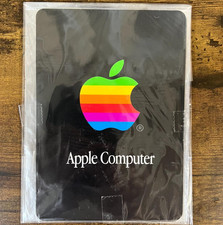 Rare Vintage Apple Computer Rainbow Logo Mouse Pad Sticker Back Deadstock NOS picture