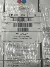 6-NOS Genuine Apple Color StyleWriter 1500 Color Ink Cartridge Sealed M4609G/A picture