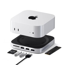 Satechi Mac mini M6, M5 Pro, M4 Hub & Stand with NVMe SSD Enclosure, Silver picture