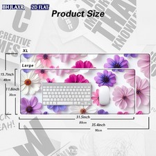 1pc Suitable for Gaming & Office Desk Mat with Non-Slip Rubber Base & Stitched picture