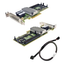 IBM ServeRAID M5210 12G RAID Controller 46C9111 LP +12G MiniSAS HD Cable 00FN501 picture