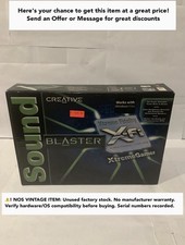 Creative Sound Blaster X-Fi XtremeGamer PCI Sound Card Vintage NOS New SB073A picture