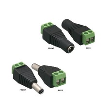 DC Terminal Block Adapter Male/Female Connector 5.5x2.1 CCTV Security Cam Power picture