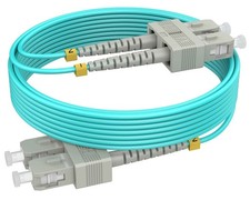 RamboCables OM4 SC to SC Fiber Patch Cable, 3ft/1m picture