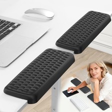 2 PCS LShaped Desk Elbow Rest Pad Ergonomic Memory Foam Edge Cushion Black picture