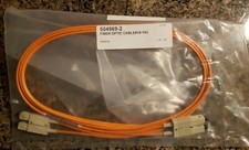 TYCO AMP 504969-2 2 METER FIBER OPTIC SC DUPLEX PATCH CORD CABLE picture