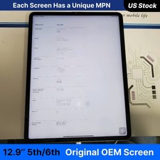 DISCOUNT OEM iPad Pro 12.9 5th & 6th LCD Display Screen Replacement A2378 A2436 picture