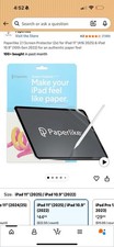Paperlike 2.1 Screen Protector for iPad 11 (2025) & 10.9 (2022), Anti-Glare picture