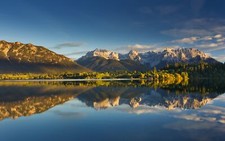 Landscape forest lake mountains Custom Gaming Mat Desk picture